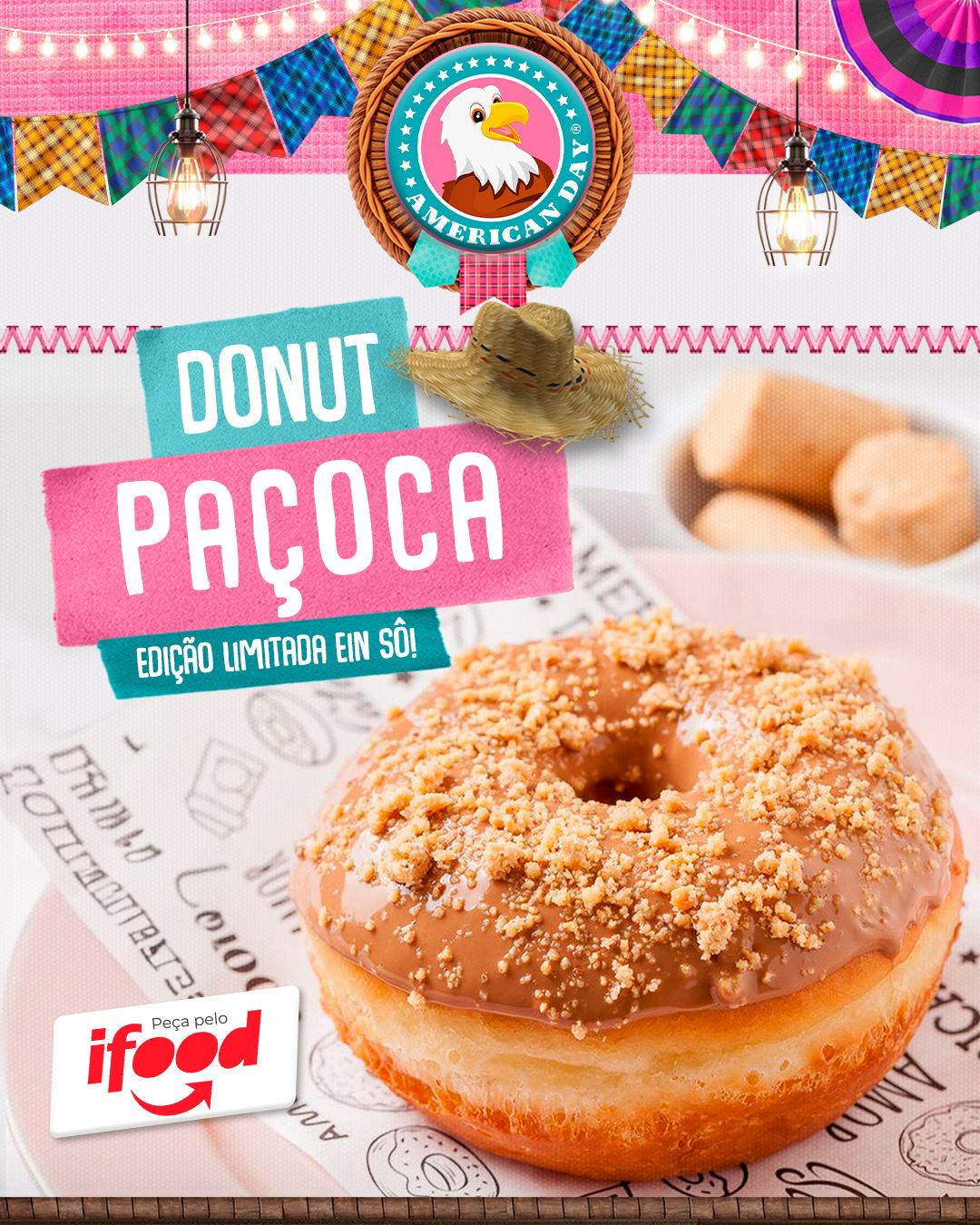 Donut junino, PAÇOCA!